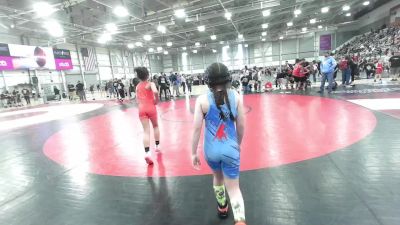 78-82 lbs Champ. Round 1 - Journiee Zuniga, Toppenish USA Wrestling Club vs Malia Hector, Toro World Club