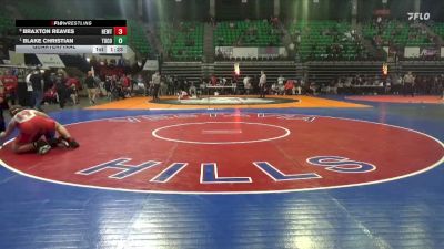 7A 215 lbs Quarterfinal - Blake Christian, Tuscaloosa County vs Braxton Reaves, Hewitt-Trussville