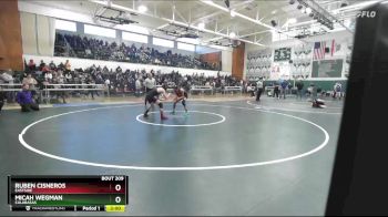 132 lbs Champ. Round 2 - Micah Wegman, Calabasas vs Ruben Cisneros, Eastside