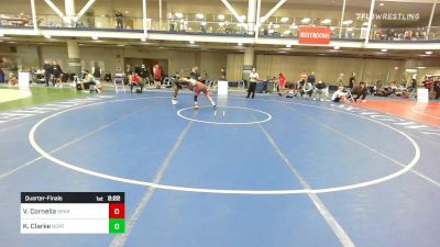 141 lbs Quarterfinal - Vince Cornella, Spartan WC vs Kizhan Clarke, North Carolina