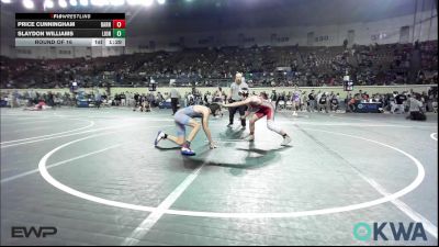 112 lbs Round Of 16 - Price Cunningham, Barnsdall Youth Wrestling vs Slaydon Williams, Lions Wrestling Academy
