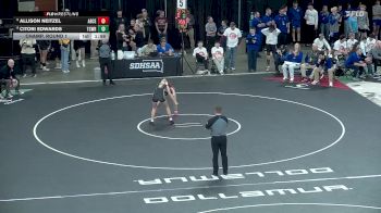 145 lbs Champ. Round 1 - Citori Edwards, Todd County/White River vs Allison Neitzel, Aberdeen Central