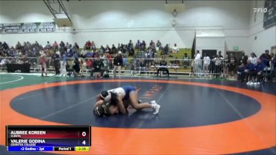 131 lbs Champ. Round 1 - Valerie Godina, Cerritos College vs Aubree Koreen, Cuesta