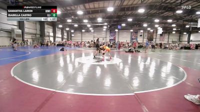 100 lbs Rr Rnd 2 - Samantha Larkin, OBWC Scarlet vs Isabella Castro, Illinois Cornstars