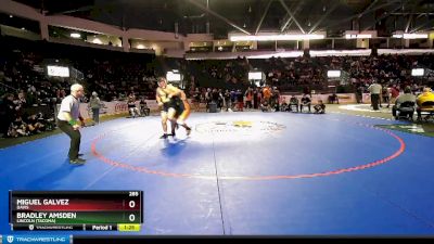 285 lbs Champ. Round 2 - Bradley Amsden, Lincoln (Tacoma) vs Miguel Galvez, Davis