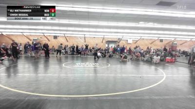 70 lbs Quarterfinal - Eli Niethammer, Wernersville vs Owen Begeal, Masonville