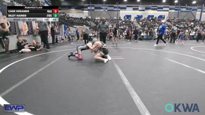 88 lbs Consi Of 4 - Cade Kreamer, Prodigy Elite Wrestling vs Riley Haines, Enid Youth Wrestling Club