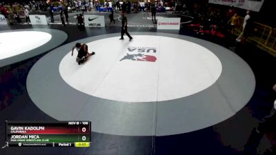 108 lbs Cons. Round 2 - Gavin Kadolph, California vs Jordan Mica, Mad Dawg Wrestling Club