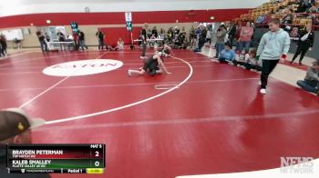 89-97 lbs Round 5 - Kaleb Smalley, Platte Valley Jr WC vs Brayden Peterman, Top Notch WC