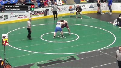 252 lbs Consi Of 32 #2 - Carter Schatz, Curwensville vs Grayson Hamby, Maplewood