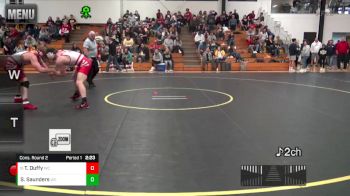 184 lbs Cons. Round 2 - Trescott Duffy, Wabash vs Sammy Saunders, Wabash