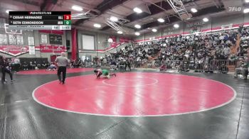 157 lbs Champ. Round 2 - Cesar Hernadez, Hillcrest vs Seth Edmondson, Monrovia