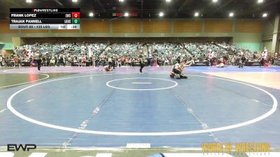 135 lbs Consi Of 32 #1 - Frank Lopez, Lemoore Wrestling Club vs Trajan Pannell, Los Gatos HS