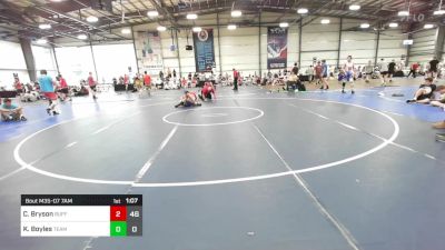 182 lbs Round Of 64 - Coy Bryson, Buffalo Valley Wrestling Club - Black vs Kyler Boyles, Team Nebraska Gold