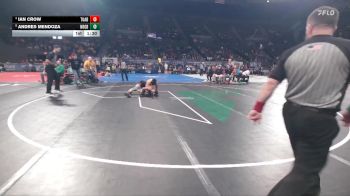 6A Boys 120 lbs 3rd Place Match - Andres Mendoza, Newberg Boys vs Ian Crow, Tualatin Boys