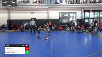 43 lbs 3rd Place - Amazin Hall, Roundtree Wrestling Academy vs Zion Vanderpool, Teknique Wrestling