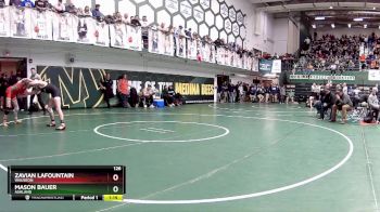 126 lbs Quarterfinal - Mason Bauer, Ashland vs Zavian LaFountain, Wauseon