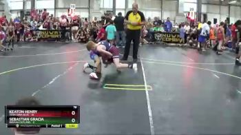 78 lbs Round 3 (6 Team) - Sebastian Gracia, Indiana Outlaws vs Keaton Henry, Team Iowa Blue