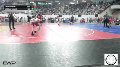 123 lbs Consi Of 64 #2 - Cade Gibson, Edmond Memorial vs Kaedyn Drake, Husky Wrestling Club