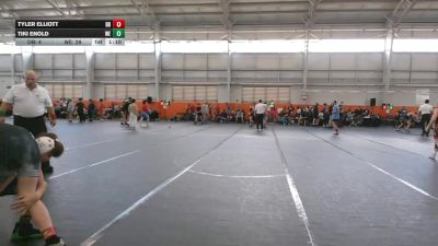 100 lbs Round 5 (6 Team) - Tyler Elliott, Dayton Bandits vs Tiki Enold, Warner Elite