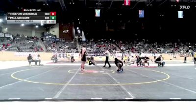 285 lbs Champ. Round 1 - Treshan Crenshaw, Christian County vs Paul McClure, Boyle County