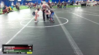 44 lbs Round 5 - Grayson Bish, Ragin` Raisins vs Ryder Glass, Donahue Wrestling Academy