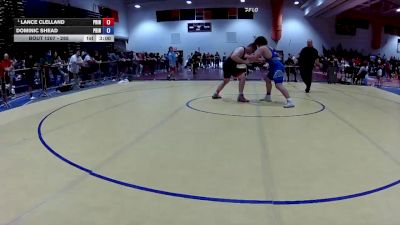 285 lbs Quarterfinal - Lance Clelland, Richmond Wrestling Club vs Dominic Shead, Viking Wrestling Club