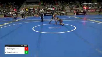 64 lbs Prelims - Jaden Washington, Harvey Twisters vs Jeter Ketenbrink, Coweta Youth Wrestling