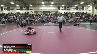 S-7 lbs Semifinal - Ryker Beal, Belle Plaine Wrestling vs Dawson Shaw, Indee Mat Club