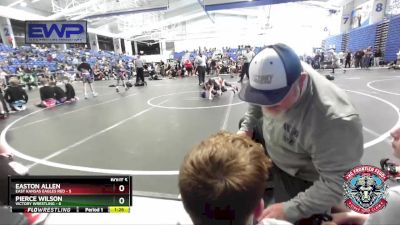 56 lbs Round 3 (4 Team) - Easton Allen, East Kansas Eagles Red vs Pierce Wilson, Victory Wrestling