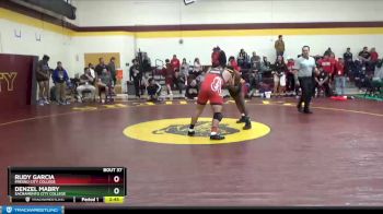 197 lbs Quarterfinal - Rudy Garcia, Fresno City College vs Denzel Mabry, Sacramento City College