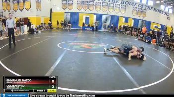 160 lbs Quarterfinals (8 Team) - Colten Byrd, Jensen Beach vs Emmanuel Nazco, Mater Lakes Academy