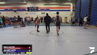 120 lbs Cons. Round 2 - Isaac Slayter, John Paul The Great Highschool vs Zachary Capps, NOVA Wrestling Club