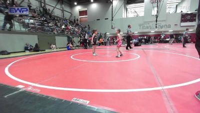 49-52 lbs Rr Rnd 2 - Evie Remington, Skiatook Youth Wrestling vs Mila Halbert, Sperry Wrestling Club