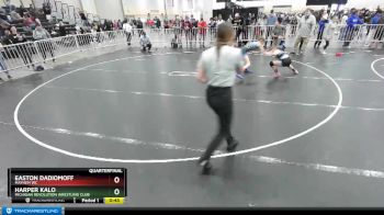 87 lbs Quarterfinal - Harper Kalo, Michigan Revolution Wrestling Club vs Easton Dadiomoff, Mayhem WC