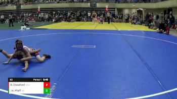 80 lbs Cons. Round 3 - Hank Pfaff, West Salem-Bangor vs Robbie Crawford, No Nonsense Wrestling