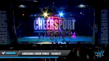 Louisiana Cheer Force - Scarlet [2021 L2 Senior - Medium Day 2] 2021 CHEERSPORT National Cheerleading Championship