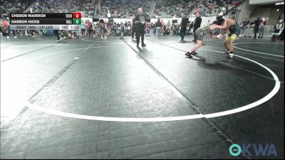 131 lbs Semifinal - Chebon Warrior, Tecumseh Youth Wrestling vs Harbor Hicks, Sallisaw Takedown Club