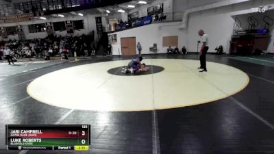 125 lbs Cons. Round 2 - JaRi Campbell, Notre Dame (Ohio) vs Luke Roberts, Bluefield State
