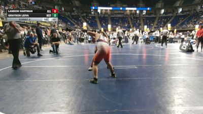 145 lbs Consy 5 - Landon Hartman, Bellwood Antis vs Grayson Leiva, West York