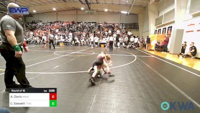 49 lbs Round Of 16 - Aksel Davis, Wagoner Takedown Club vs Cooper Gassett, Team Tulsa Wrestling Club