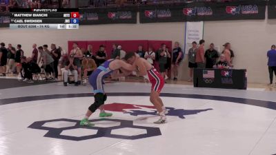 74 kg Champ. Round 5 - Matthew Bianchi, Arkansas Regional Training Center vs Cael Swensen, Jackrabbit Wrestling Club