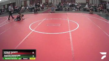 65 lbs Round 3 (6 Team) - Kynlie Tackett, Ohio Gold vs Easton Hamacher, Untouchables Black