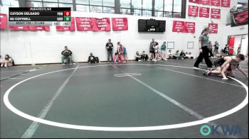 70 lbs Consi Of 4 - Cayson Delgado, Prime Wrestling vs MJ Cottrell, Harrah Little League Wrestling