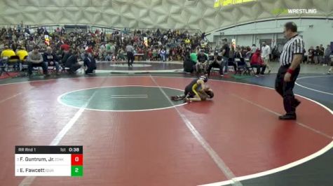 50 lbs Rr rnd 1 - Frank Guntrum, Jr., (Oak Glen) vs Elijah Fawcett, (Quaker Valley)