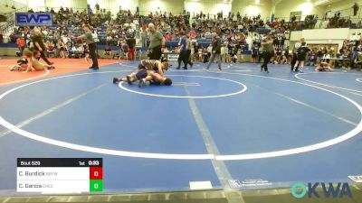 90 lbs Consi Of 8 #2 - Carter Burdick, Broken Bow Youth Wrestling vs Christian Garcia, Checotah Matcats