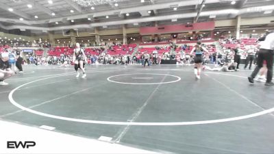 100 lbs 1st Place Match - Peyton Eklund, HWA vs Miley Bernshausen, Elevate WA