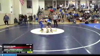 128 lbs Cons. Round 3 - James Andrew Ingalls, Montgomery Catholic Prep School vs Keygan Ebarb, Houston Academy