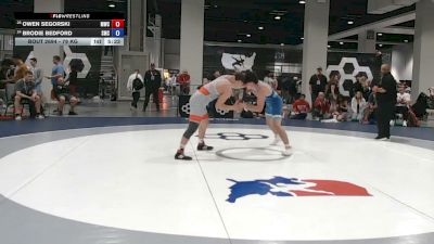 79 kg Cons. Rd Of 16 - Owen Segorski, Michigan Wrestling Club vs Brodie Bedford, Spartan Mat Club