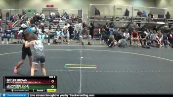 47 lbs Cons. Round 3 - Skyler Brown, Bulldog Premier Wrestling Club vs Leonardo Cole, Michiana Lake Effect